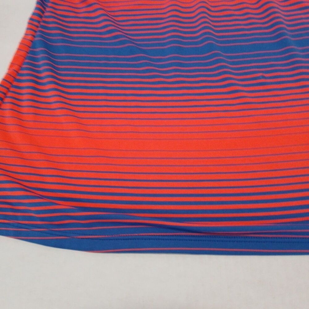 Nike Racerback Tankini Swimsuit TOP ONLY Vibrant Orange/Blue Stripped Sz-Small - Picture 13 of 16